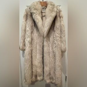 Real Saga Fox Blue Fox Full Length Fur Coat